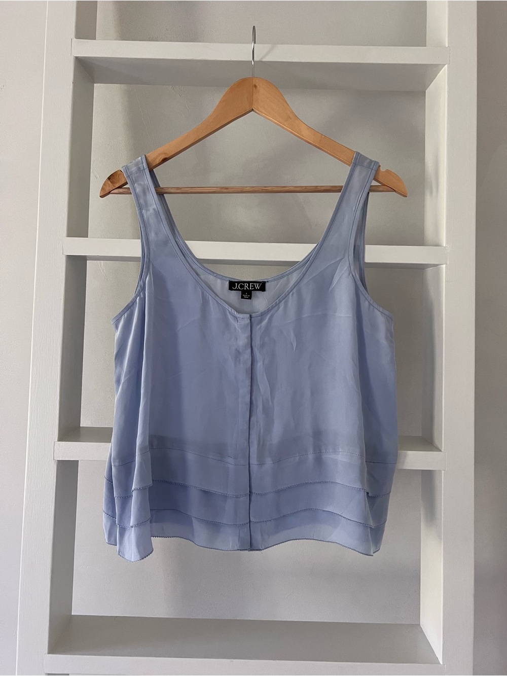 J. Crew Pale Blue Silk Camisole Tank
